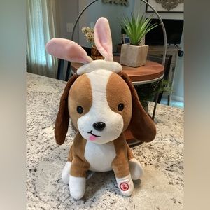 Hallmark "Whoop There It Is" Plush Puppy Dog Easter 10"